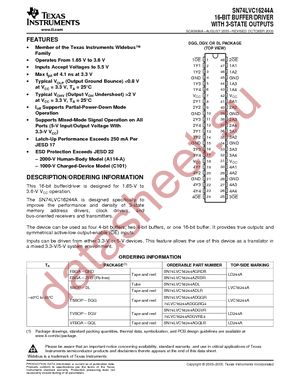 SN74LVC16244AGRDR datasheet  